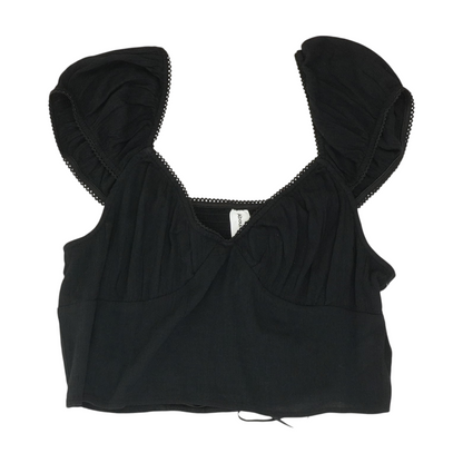 Black Cropped Blouse