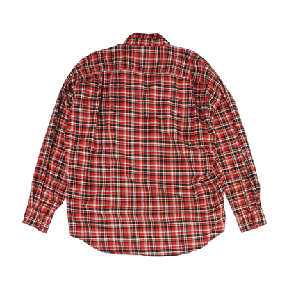 Vintage Red Plaid Flannel Button Down