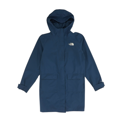 Blue Solid Rain Coat