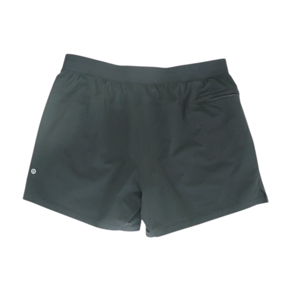 Black Solid Active Shorts