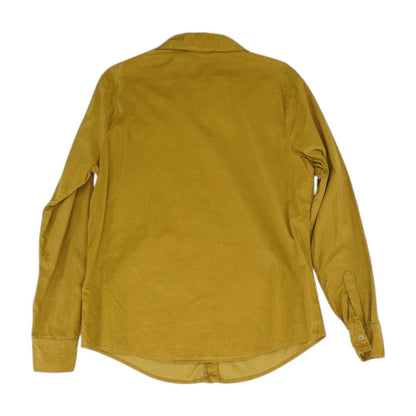 Mustard Solid Long Sleeve Button Down