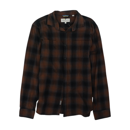 Brown Plaid Flannel Button Down