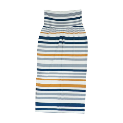 Multi Maternity Striped Maxi Skirt