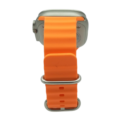 49mm Ultra Titanium Smartwatch Orange Band M/L