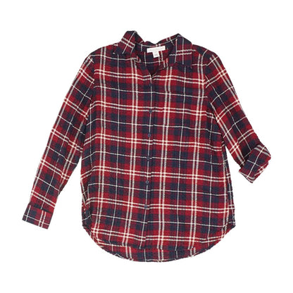 Maroon Plaid Button Down