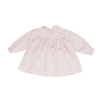 Pink Solid Long Sleeve Blouse