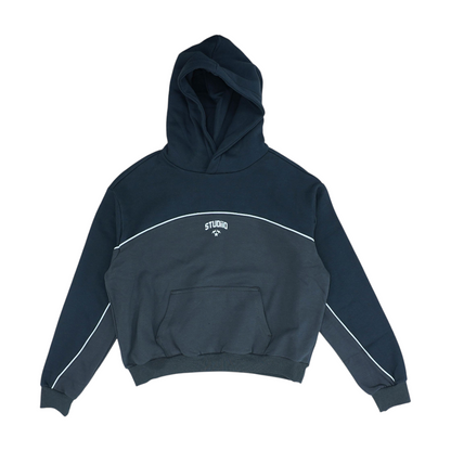 Gray Solid Hoodie Pullover