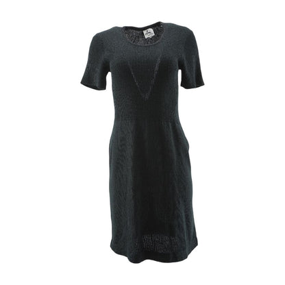Black Solid Maxi Dress