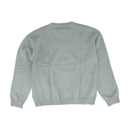 Gray Solid Pullover Sweater