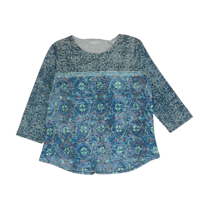 Blue Abstract Blouse