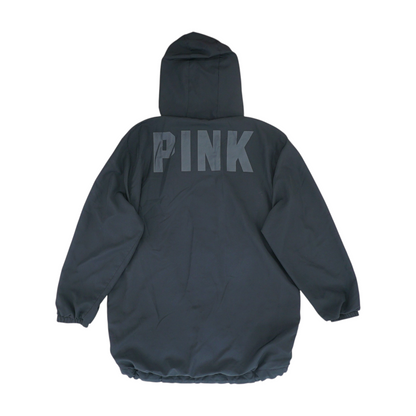 Black Solid Rain Jacket
