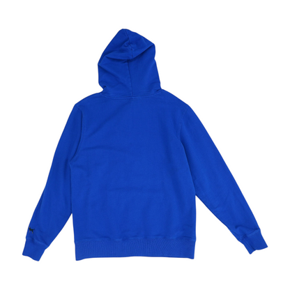 Blue Solid Hoodie Pullover