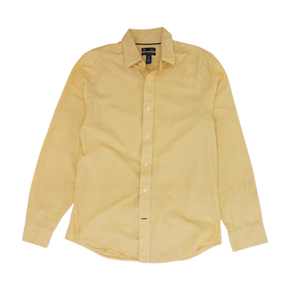 Yellow Striped Long Sleeve Button Down
