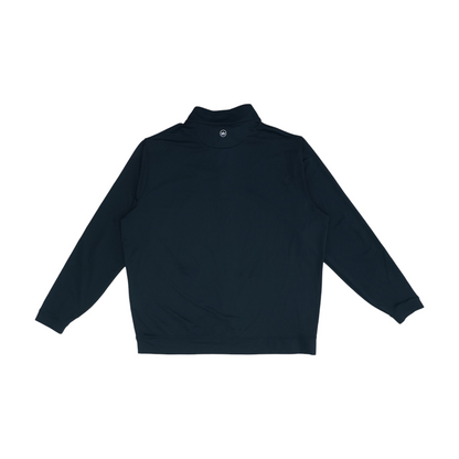 Black Solid 1/4 Zip Pullover