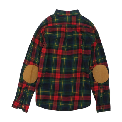 Green Plaid Flannel Button Down