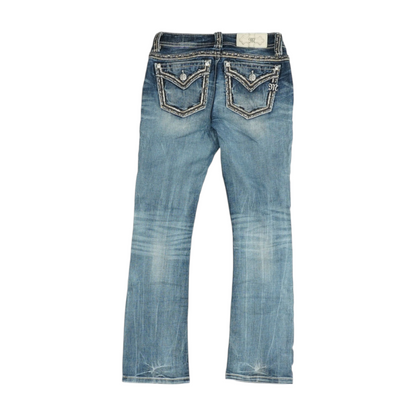 Blue Bootcut Jeans
