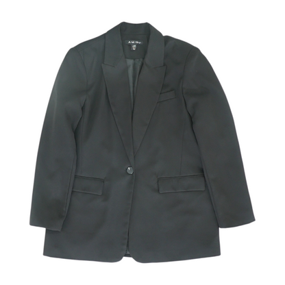 Black Solid Blazer