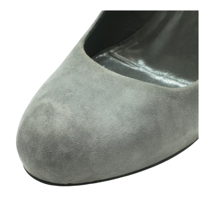 Suede Heels in Gray