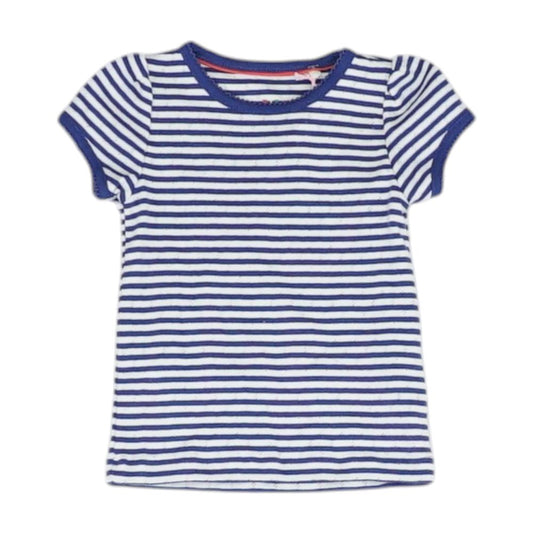 Navy Striped Crewneck T-Shirt