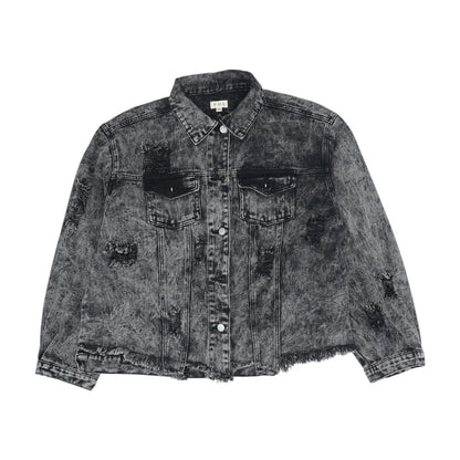Black Plus Denim Jacket