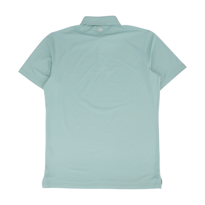 Green Solid Short Sleeve Polo