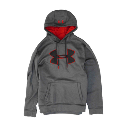 Gray Solid Hoodie Pullover