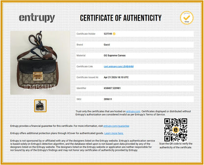 Mini Padlock Flap Pocket Shoulder Bag in GG Supreme