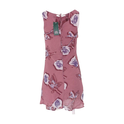 Mauve Floral Mini Dress