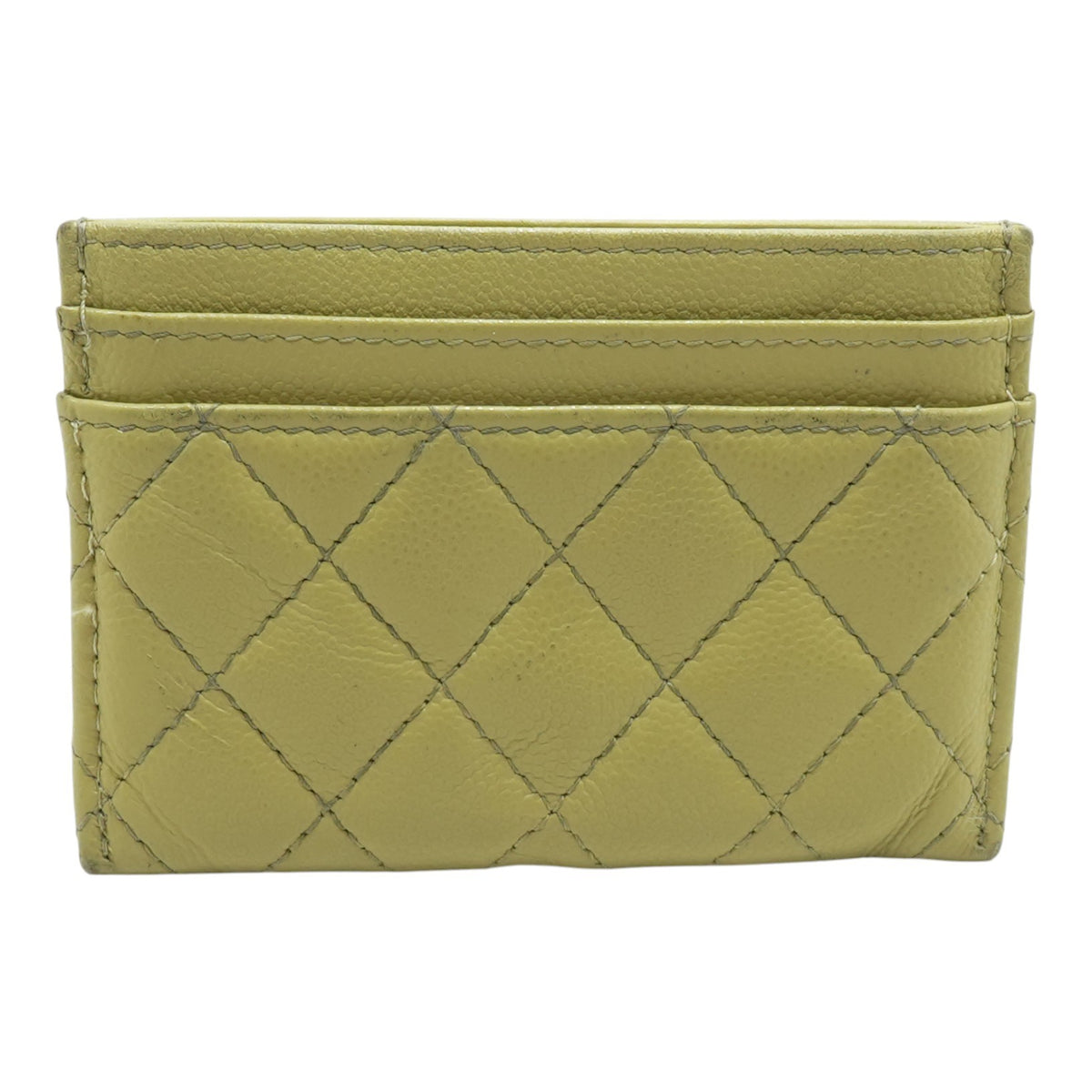 Boy Card Case in Green Leather