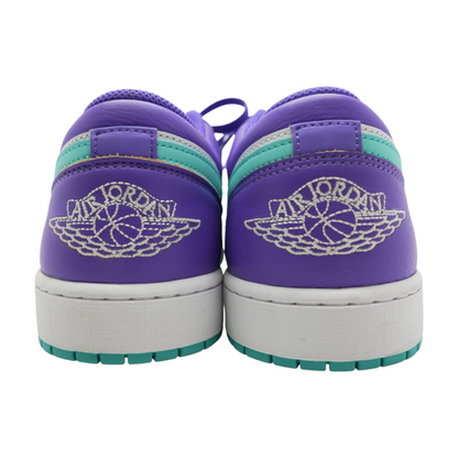 Jordan 1 Low SE Psychic Purple Hyper Jade Low-Top Athletic Shoes