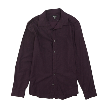 Burgundy Paisley Long Sleeve Button Down