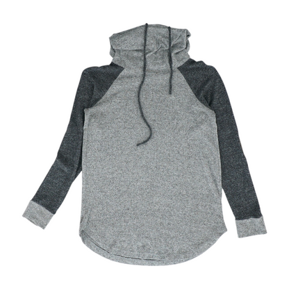 Gray Solid Hoodie Pullover