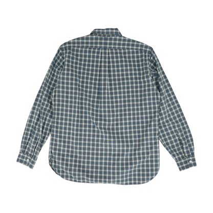 Blue Plaid Long Sleeve Button Down