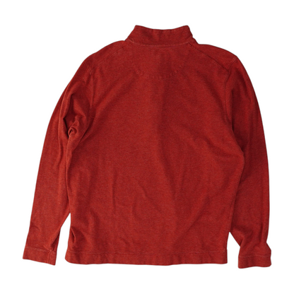 Red Solid 1/4 Zip Pullover