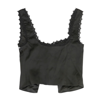 Black Cropped Blouse