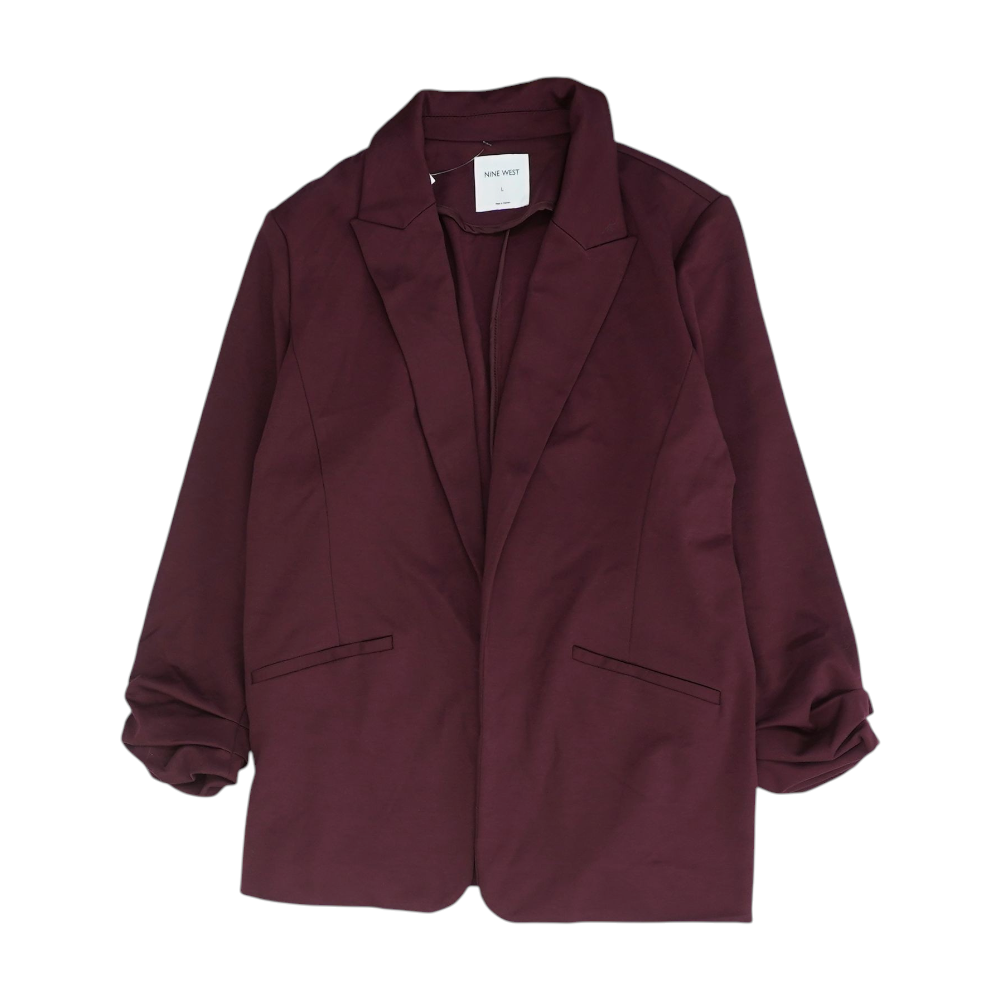 Maroon Solid Blazer