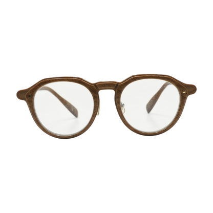 Brown 1231 Round Prescription Eyewear