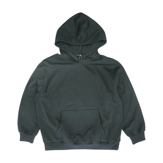 Black Solid Hoodie Pullover