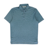 Blue Solid Short Sleeve Polo