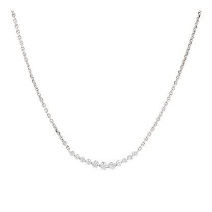 9/10 ctw Sterling Silver Lab Grown Diamond Pendant Necklace