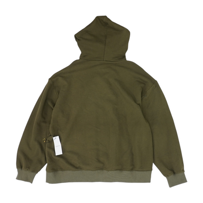 Green Solid Hoodie Pullover