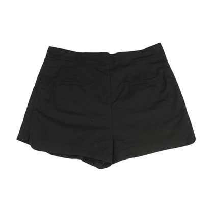 Black Solid Chino Shorts