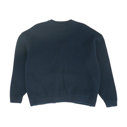 Navy Solid Cardigan Sweater