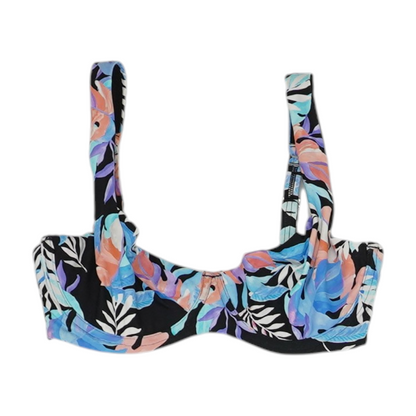 Blue Tropical Swim Top