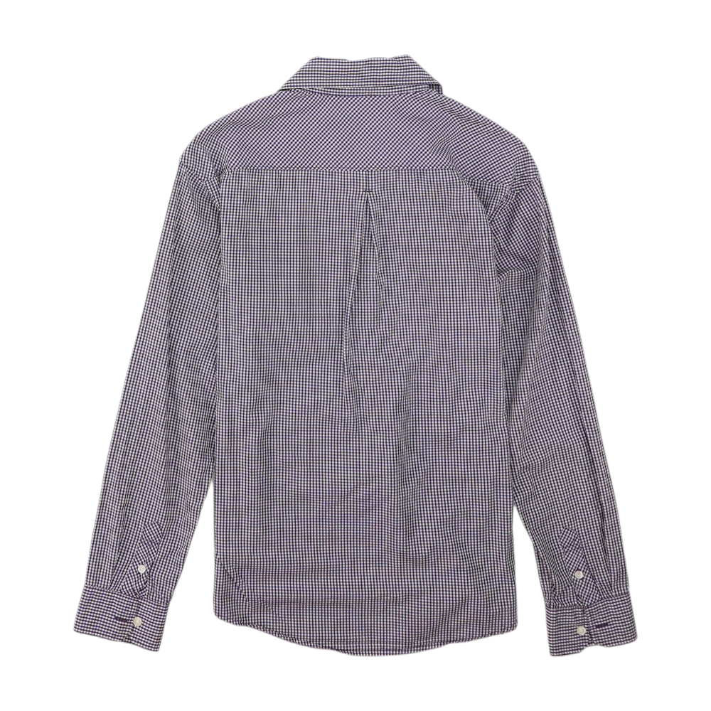 Purple Check Button Down