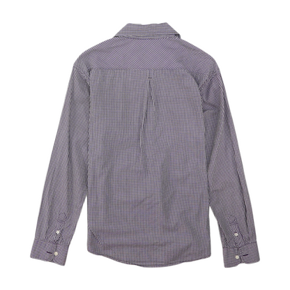 Purple Check Button Down