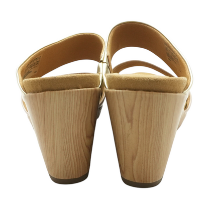 Gold Wedged Sandals