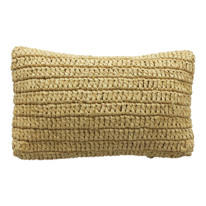 Cassandre Chain Pouch in Raffia