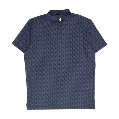 Natural Titanium Print Short Sleeve Polo