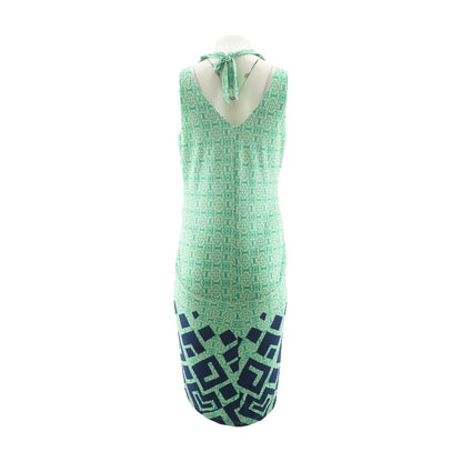 Green Maternity Geometric Mini Dress